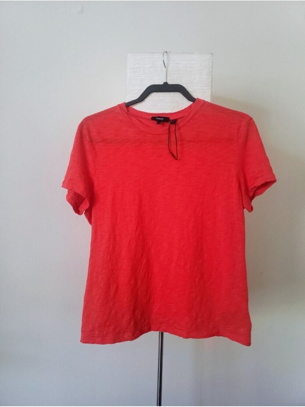 Theory 100% Cotton Coral Slim Fit Slub Tee XL (Fits M/L) - Picture 7 of 11